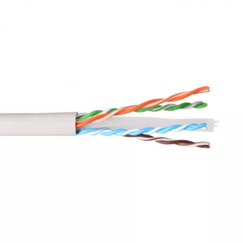 EXTRALINK Cable de par trenzado CAT6A UTP (U/UTP) para interior 50m Gris