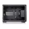 Thermaltake TR200 WS Caja Super Mini Tower, Negro/Madera, cristal templado