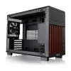 Thermaltake TR200 WS Caja Super Mini Tower, Negro/Madera, cristal templado