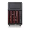 Thermaltake TR200 WS Caja Super Mini Tower, Negro/Madera, cristal templado