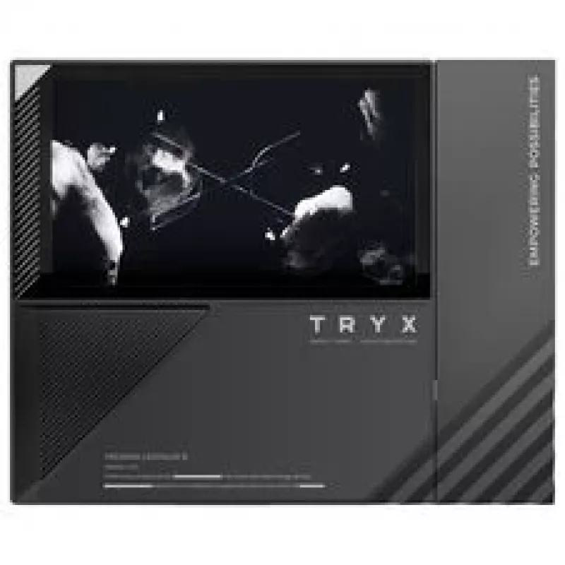 TRYX TURRIS T620 Refrigerador por aire para CPU, doble torre, con pantalla de 5 pulgadas - 120mm, negro