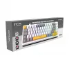 INCA Teclado gaming RGB Red Switch USB Mecánico 2,00m Blanco (IKG-457)