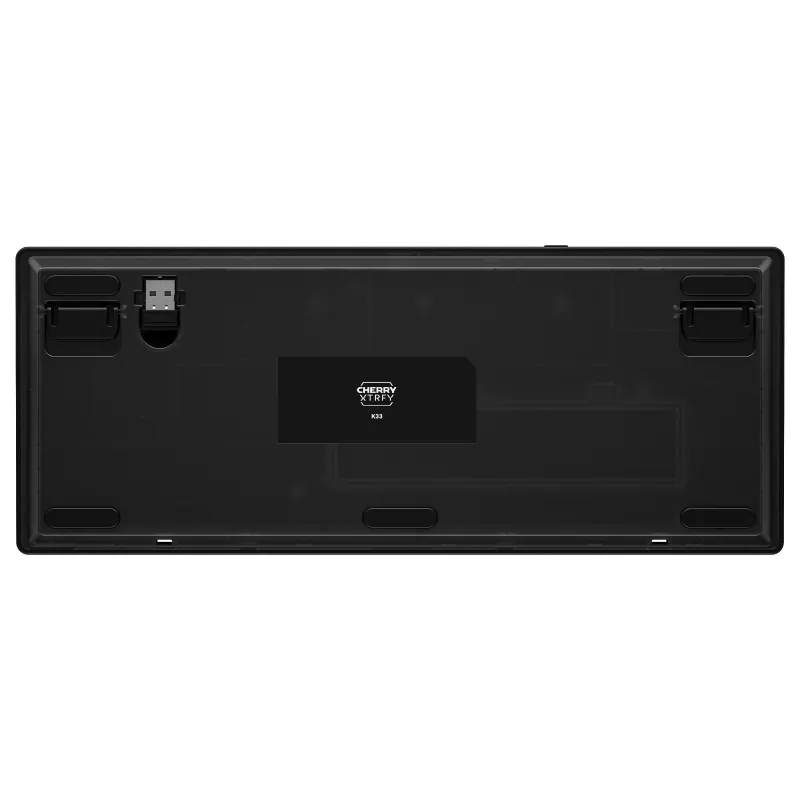CHERRY XTRFY K33 Compact FS Teclado inalámbrico Negro AZERTY Francia