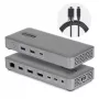 StarTech.com Estación de acoplamiento USB4 / Thunderbolt 4 / Thunderbolt 5 - 2x DisplayPort - 1GbE, 2.5GbE - 100W Power Delivery - 3 pantallas - 8K