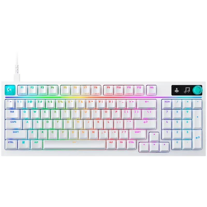 Logitech G316 X 98 Teclado gaming con cable - Blanco - US International - Táctil