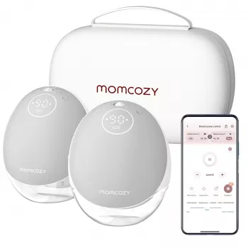 Momcozy M9 Sacaleches eléctrico portátil doble Gris 150ml