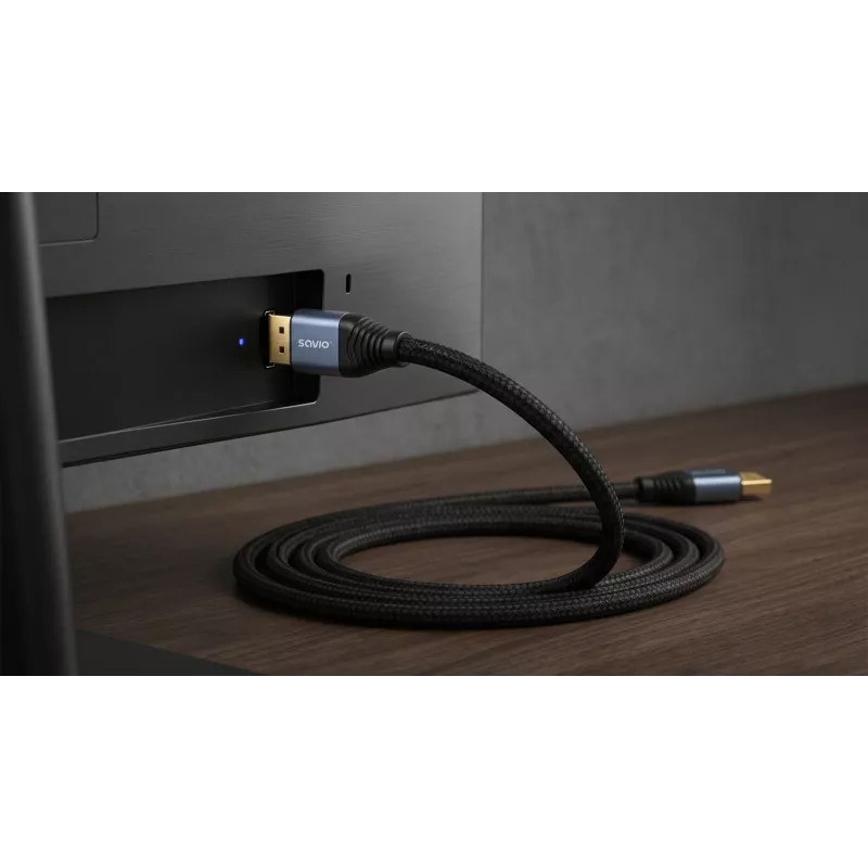 SAVIO CL-211 Cable DisplayPort 2.1 3m Negro