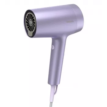 Philips Secador de pelo BHD723/10 Series 7000 1800W Motor digital tecnología SenseIQ Blanco mate con oro rosa