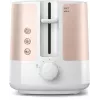 Philips Viva Collection HD2638/11 Tostadora 2 ranuras 950 W Oro rosa, Blanco