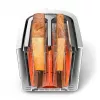 Philips Viva Collection HD2638/11 Tostadora 2 ranuras 950 W Oro rosa, Blanco