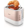 Philips Viva Collection HD2638/11 Tostadora 2 ranuras 950 W Oro rosa, Blanco