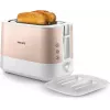 Philips Viva Collection HD2638/11 Tostadora 2 ranuras 950 W Oro rosa, Blanco
