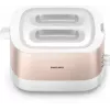 Philips Viva Collection HD2638/11 Tostadora 2 ranuras 950 W Oro rosa, Blanco