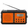 TechniSat TechniRadio Solar 2 Radio portátil DAB+/FM con panel solar y dinamo, Negro/Naranja