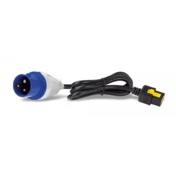 APC Cable de alimentación - IEC 60309 16A (M) a IEC 60320 C19 - 16 A - 3,0 m - Bloqueo - Negro - para P/N: SMT2200I-AR, SMT2200R2I-AR, SMT3000I-AR, SMT3000R2I-AR, SRT1500XLI, SRT2200XLI-KR (AP8758)