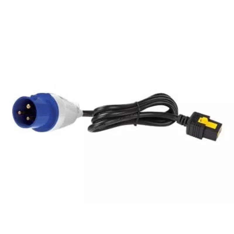 APC Cable de alimentación - IEC 60309 16A (M) a IEC 60320 C19 - 16 A - 3,0 m - Bloqueo - Negro - para P/N: SMT2200I-AR, SMT2200R2I-AR, SMT3000I-AR, SMT3000R2I-AR, SRT1500XLI, SRT2200XLI-KR (AP8758)