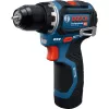 Bosch Professional GSR 12V-32 Taladro atornillador a batería, 12V, Azul/Negro, 2x baterías Li-Ion de 2,0 Ah, set de 24 accesorios, bolsa de herramientas