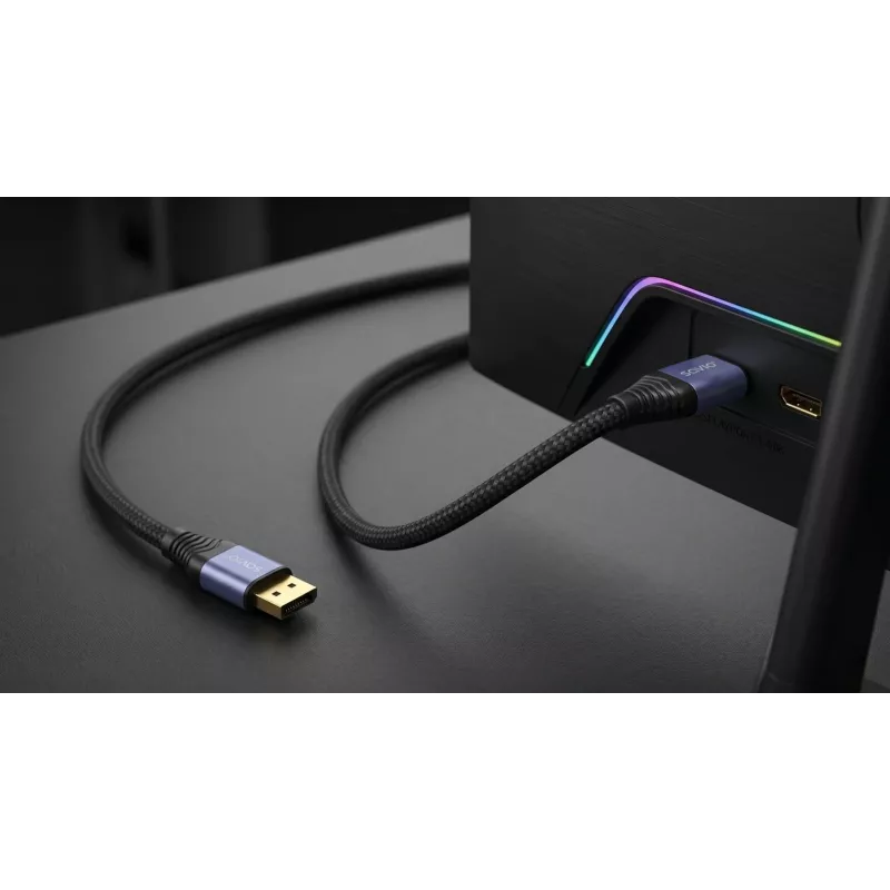 SAVIO CL-210 Cable DisplayPort 2.1 2m Negro