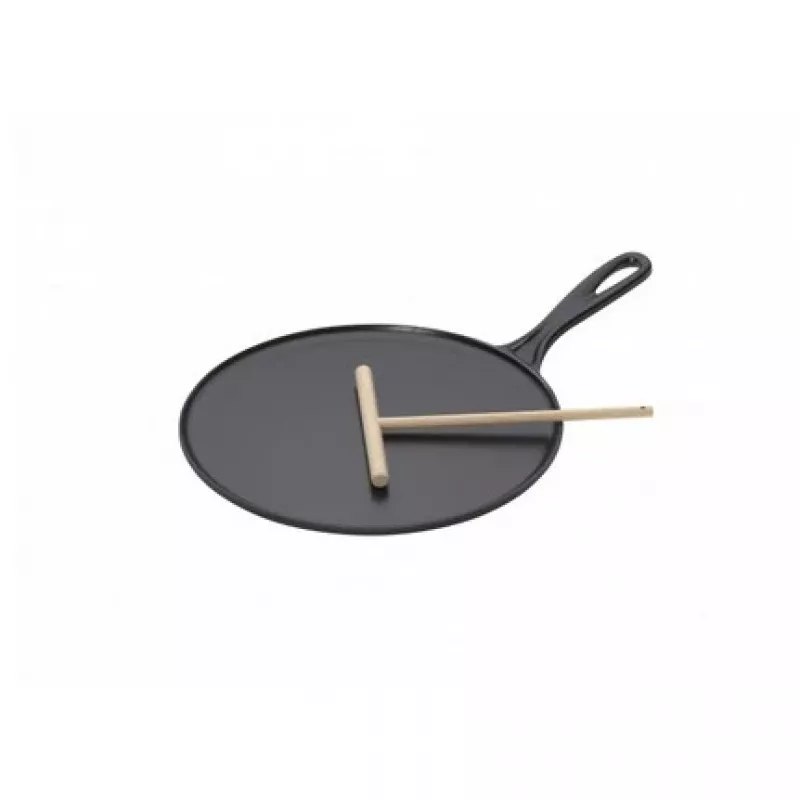 Le Creuset Sartén para crêpes de hierro fundido 27 cm Negro