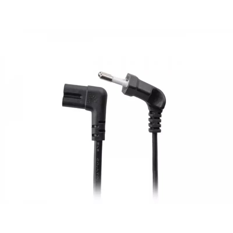 LANBERG Cable de alimentación CEE 7/16 a IEC 320 C7 3m en ángulo VDE Negro