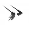 LANBERG Cable de alimentación CEE 7/16 a IEC 320 C7 3m en ángulo VDE Negro