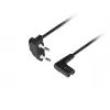 LANBERG Cable de alimentación CEE 7/16 a IEC 320 C7 3m en ángulo VDE Negro