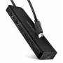 AXAGON HUE-C2C Hub de viaje USB-C 5 Gbps, 2x USB-A + 2x USB-C, USB-C Power IN, cable de 19 cm