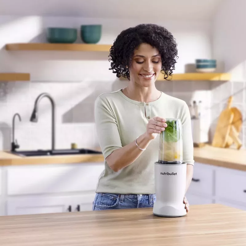 Nutribullet NBT1006MW Batidora personal Turbo 1000W Blanco mate
