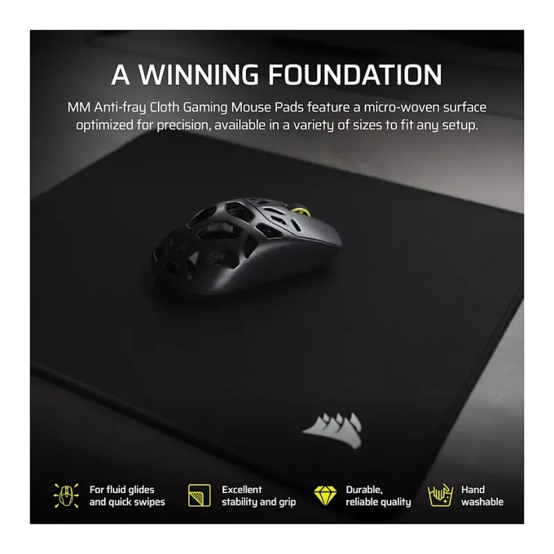 CORSAIR MM Anti-Fray Cloth Gaming Mouse Pad 2XL 930x400 mm Negro