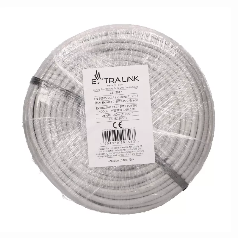 EXTRALINK CAT7 S/FTP Indoor Twisted Pair Cable de red 25m