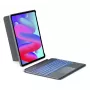Inateck KB04118 Teclado para iPad Pro 12.9 (3.ª-6.ª gen.) y iPad Air 13, QWERTZ, gris