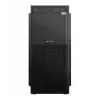 Logic Concept J23 PRO Caja de ordenador semitorre negra con cristal templado, USB-C, ventiladores ARGB
