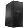 Logic Concept J23 PRO Caja de ordenador semitorre negra con cristal templado, USB-C, ventiladores ARGB