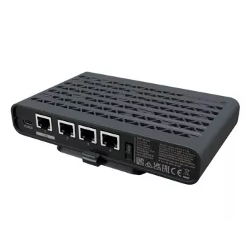 MikroTik hAP be lite A42G-HBEP Router Wi-Fi 7 tribanda, 4x 2.5GbE, 1x 10GbE, USB 3.0