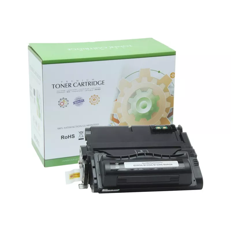 Static Control Cartucho de tóner compatible negro para HP Q1338A/Q5942A (12.000 páginas)