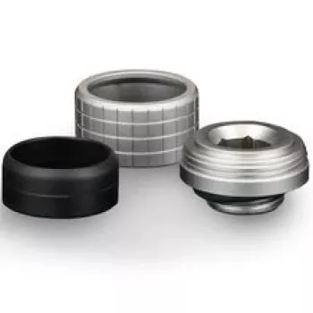 Thermal Grizzly DeltaMate Fitting HT16, latón niquelado, rosca G1/4 pulgadas, paquete de 6