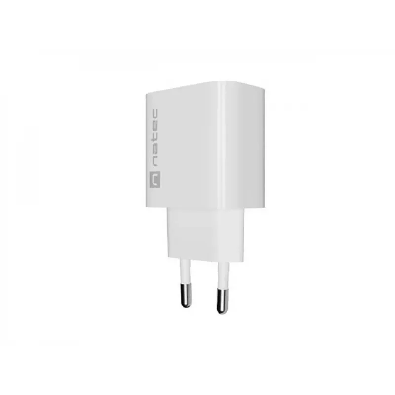 NATEC Ribera Cargador de pared 1x USB-A + 1x USB-C 20W blanco