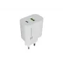 NATEC Ribera Cargador de pared 1x USB-A + 1x USB-C 20W blanco