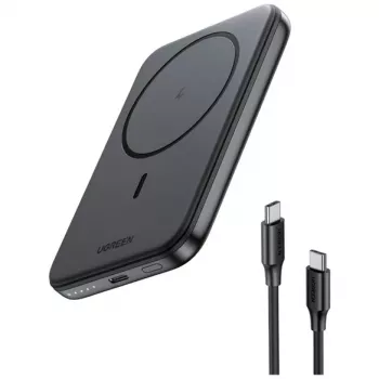 UGREEN 5000mAh Mini Powerbank Wireless 15W con MagSafe Blanco