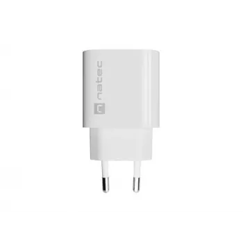 NATEC Ribera Cargador de pared 1x USB-A 18W Blanco