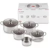 Le Creuset Set de 5 ollas - Batería de cocina de acero inoxidable de 3 capas