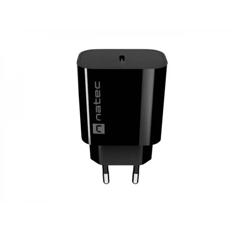 NATEC Ribera Cargador de pared USB-C 20W Negro