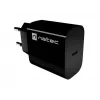 NATEC Ribera Cargador de pared USB-C 20W Negro