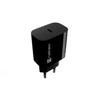 NATEC Ribera Cargador de pared USB-C 20W Negro