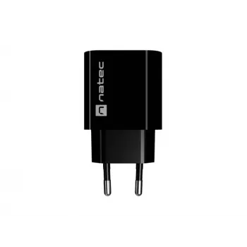 NATEC Ribera Cargador de pared 1x USB-A + 1x USB-C 20W Negro