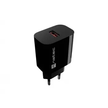 Natec Ribera Cargador de pared USB-A 18W Negro