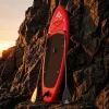 Extralink BLACK FOREST Tabla de SUP hinchable roja 320x81x15 cm Set con pala, mochila, bomba, cuerda, quilla SUP-4025