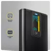 AXAGON EEM2-SD2B Carcasa externa 10Gbps M.2 NVMe/SATA SSD con indicador LED, USB-C, Negro