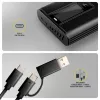 AXAGON EEM2-SD2B Carcasa externa 10Gbps M.2 NVMe/SATA SSD con indicador LED, USB-C, Negro