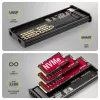 AXAGON EEM2-SD2B Carcasa externa 10Gbps M.2 NVMe/SATA SSD con indicador LED, USB-C, Negro